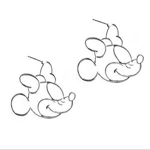 🌵4/$30 New Minnie Mouse Silver Hoop Earrings